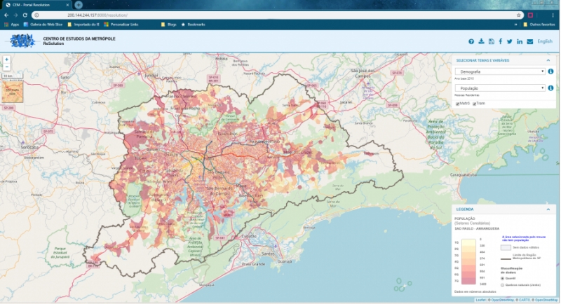 Plataforma ReSolution reúne indicadores inéditos da Região Metropolitana de São Paulo