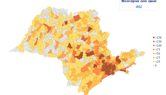 Estudo mostra a vantagem de quarentenas alternadas em cidades paulistas