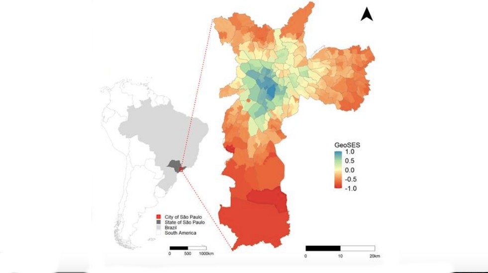 Risco de morrer por COVID-19 em São Paulo é 50% maior em áreas de menor nível socioeconômico