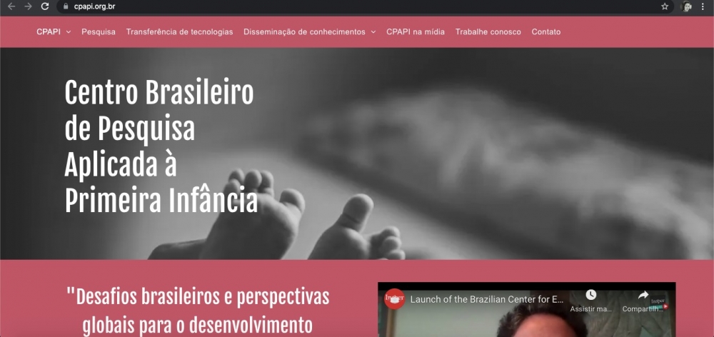 Centro de Pesquisa em Primeira Infância lança novo site e newsletter