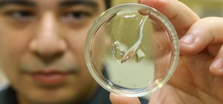Novel disinfectant turns into gel on application