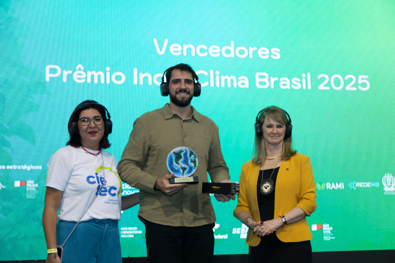 Startup apoiada pela FAPESP recebe prêmio InovaClima Brasil