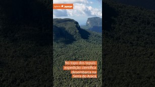 O primeiro dia da expedição científica na montanha amazônica
