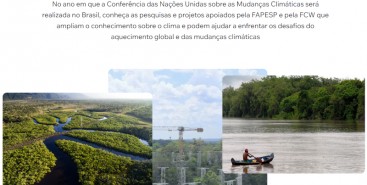 FAPESP publica site especial em preparação para COP30