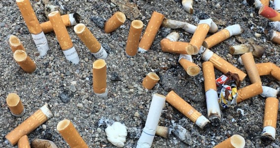 Bitucas de cigarro são o lixo mais comum do planeta, com 4,5 trilhões de unidades descartadas por ano
