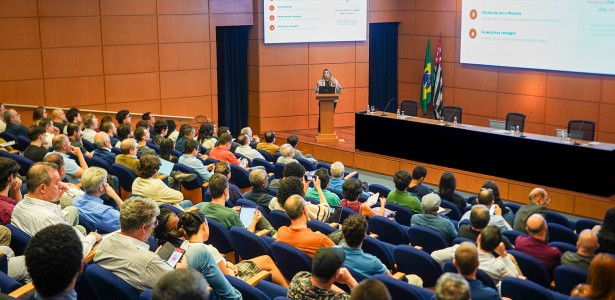 Auditório da FAPESP durante a 6ª Conferência FAPESP 2026